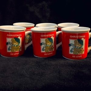 Vintage Honey Love Teddy Bear mugs by American Greetings